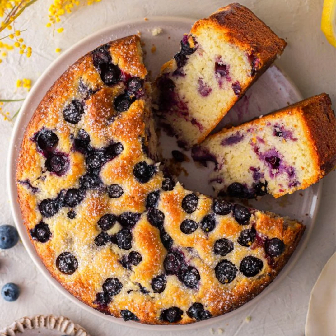 Whole Wheat Blueberry Cake
