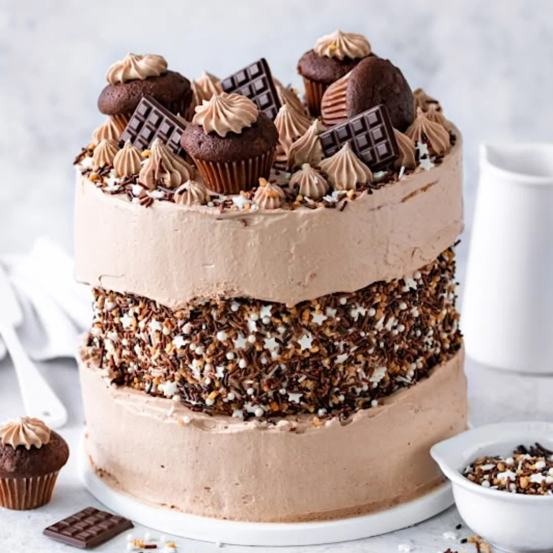 Chocolate Fault Line Cake